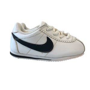 Nike Cortez sneakers baby size 7 black and white